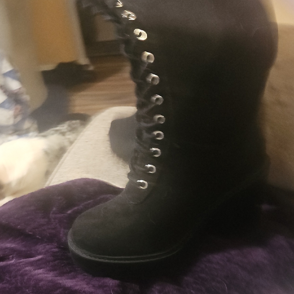 Torrid Women's Black Lace-Up Boots